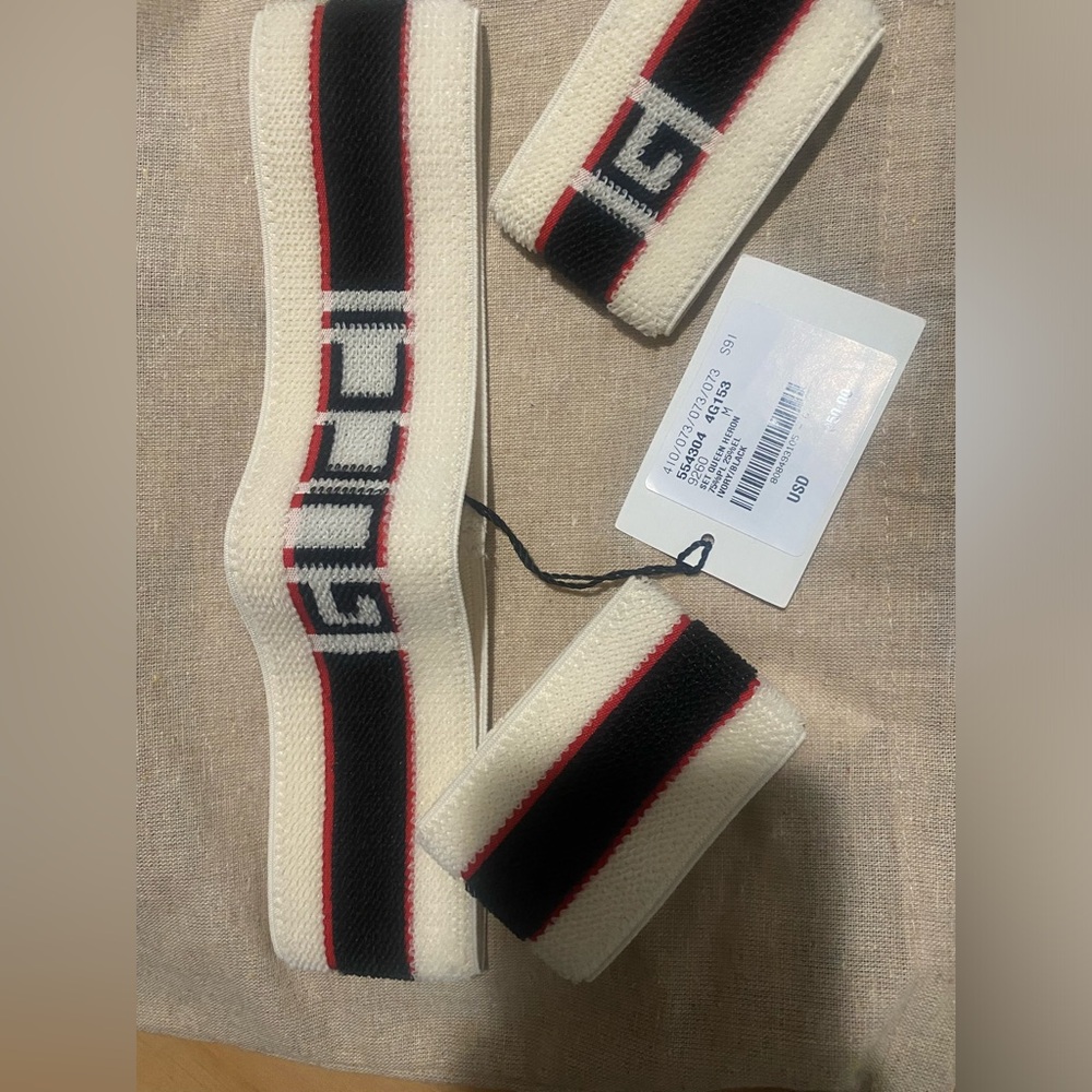 Sold On EBAY - Gucci headband wristband set